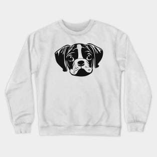 Boxer dog face Crewneck Sweatshirt